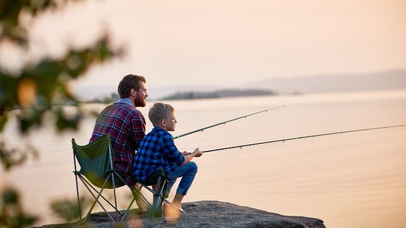 fishing inside gallery